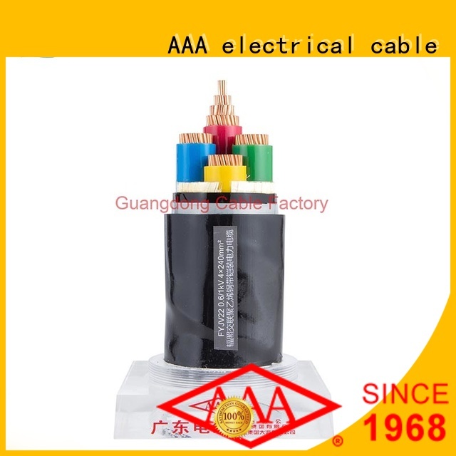 AAA cold resistant armored power cable solvent resistant good flexibility
