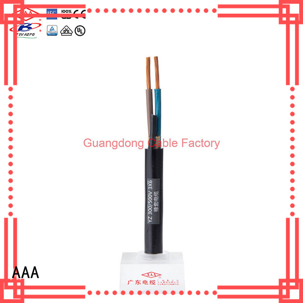 AAA longer service time rubber cable custom good flexibility