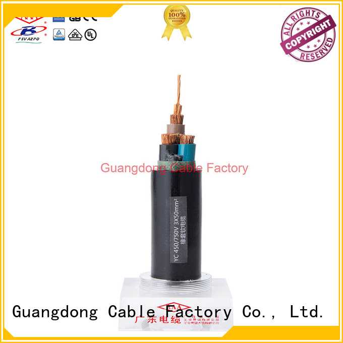 strong mechanical rubber flexible cable urban project