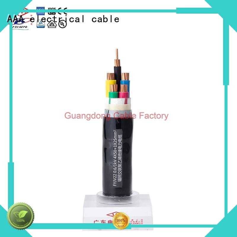 AAA outdoor electrical cable solvent resistant good flexibility