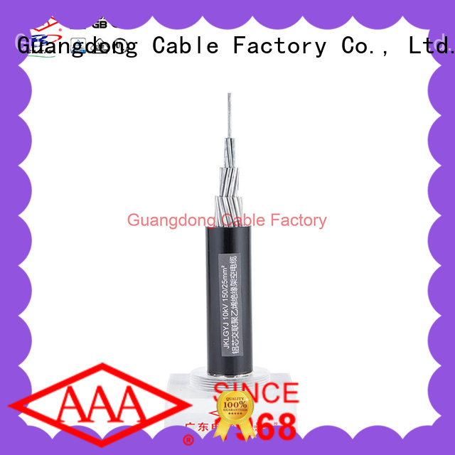 geographical overhead electric cables high mechanical strength for wholesale