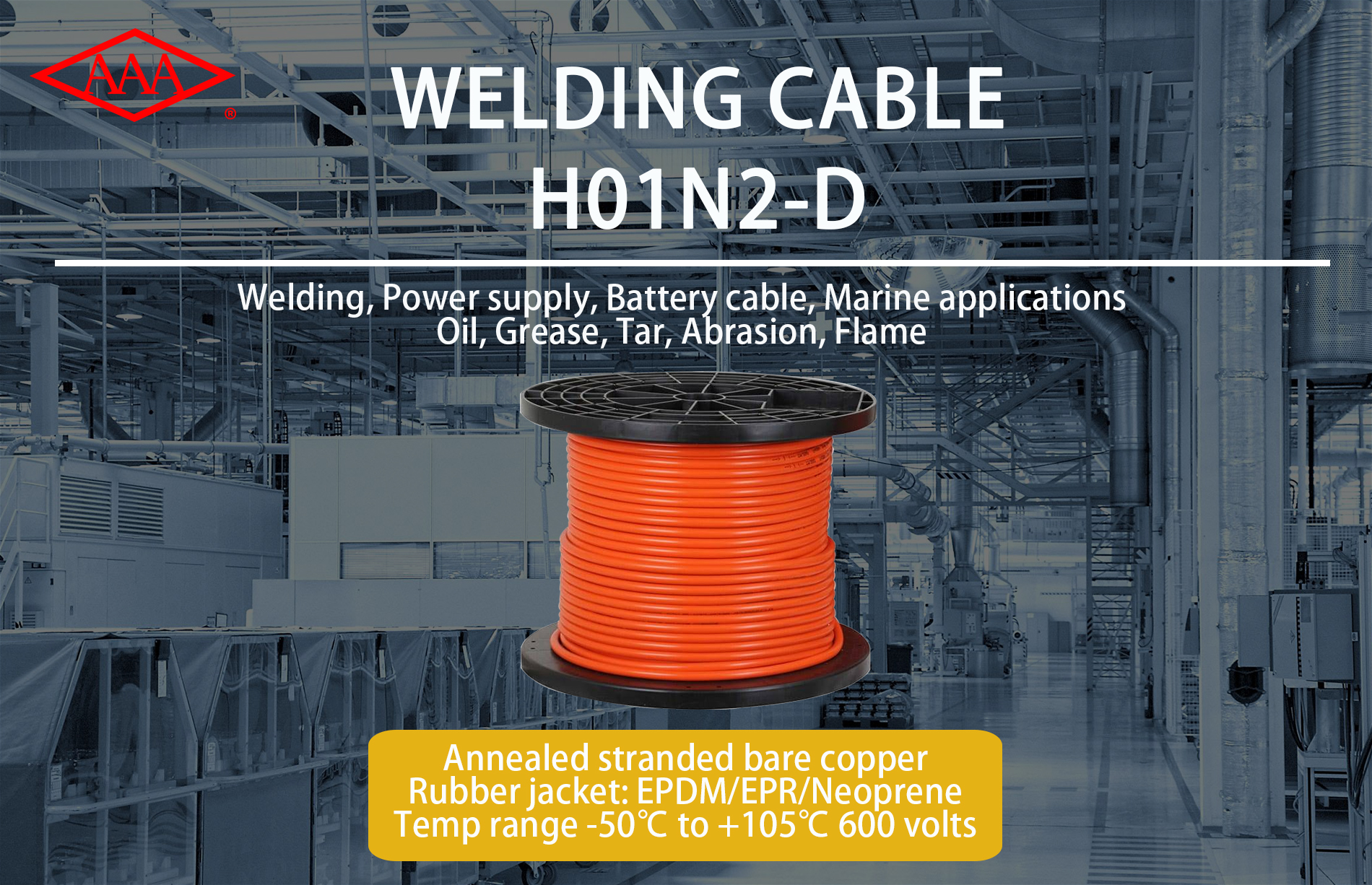 AAA Welding Cable, Wholesale Cable Supply