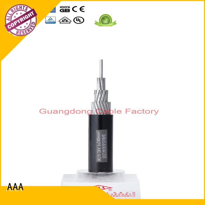 AAA geographical overhead electric cables large transmission capacity for wholesale