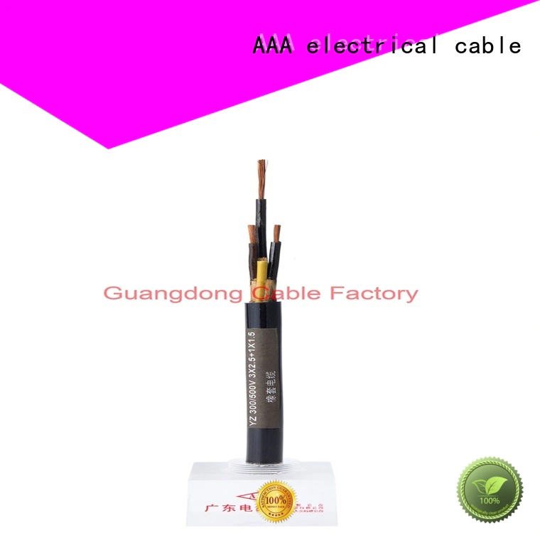 AAA pvc insulated cable damp-proof good elasticity
