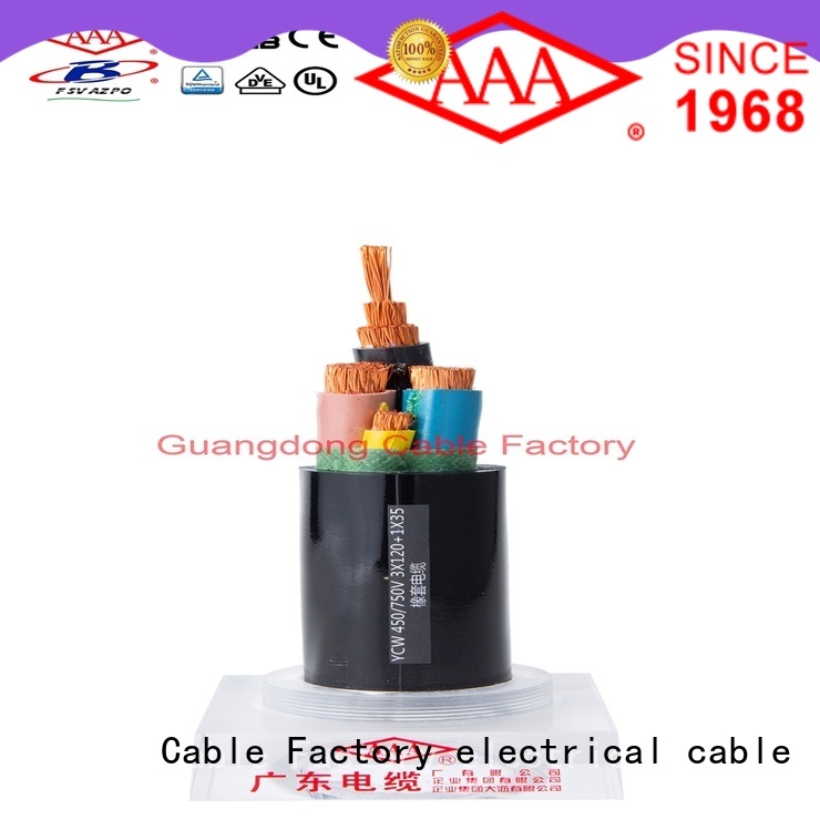 AAA strong mechanical rubber flexible cable urban project