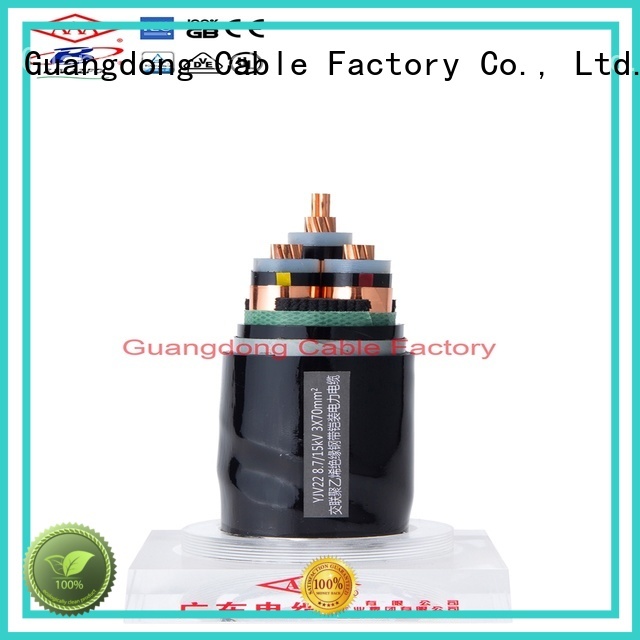 waterproof flame retardant power cable factory price large capacity