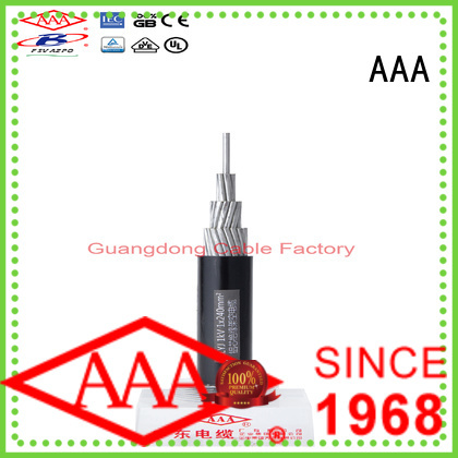 geographical aerial bunched cable large transmission capacity for wholesale