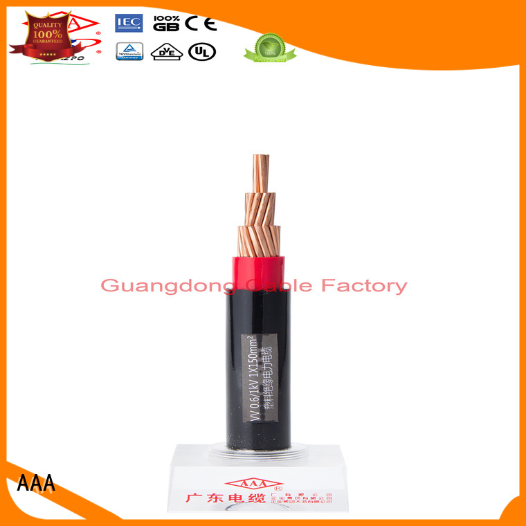 AAA top brand pvc cable outdoor factory